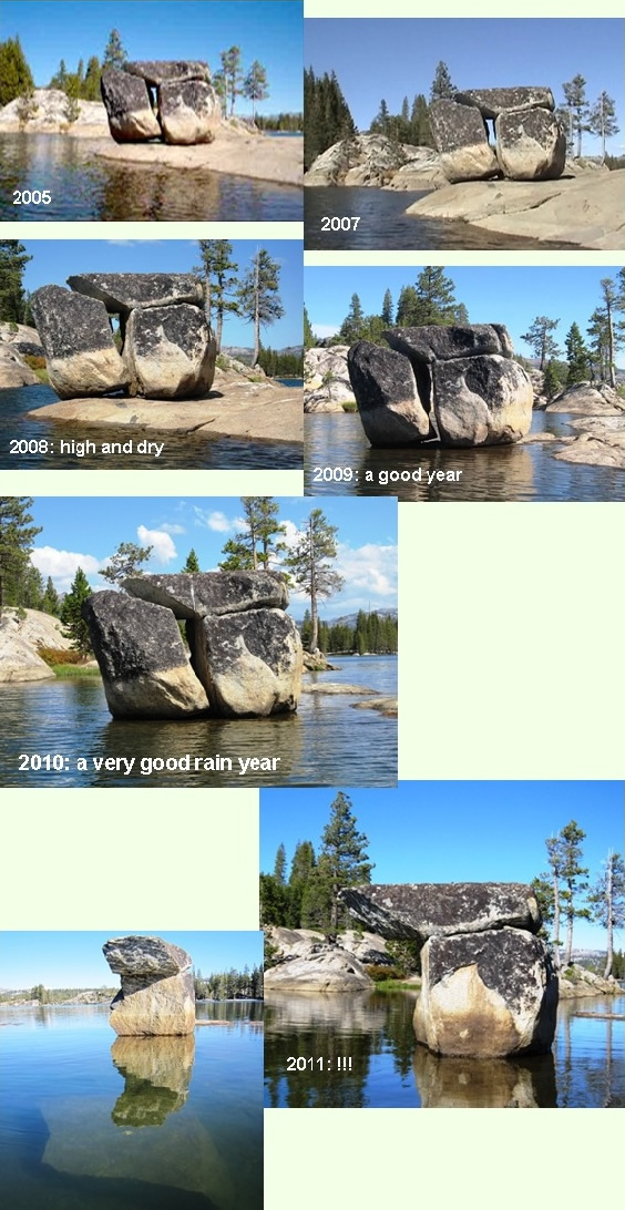 picture of rock breaking over time